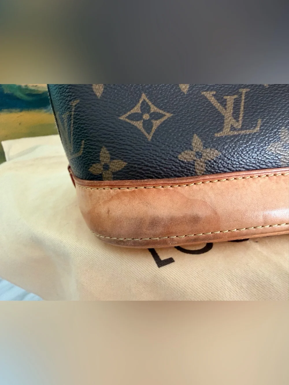 Authentic Louis Vuitton Monogram Alma PM W/Lock, Key & Dust Bag